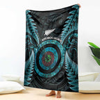 New Zealand Archery Blanket Aotearoa Silver Fern Maori - Aussie Hoodie