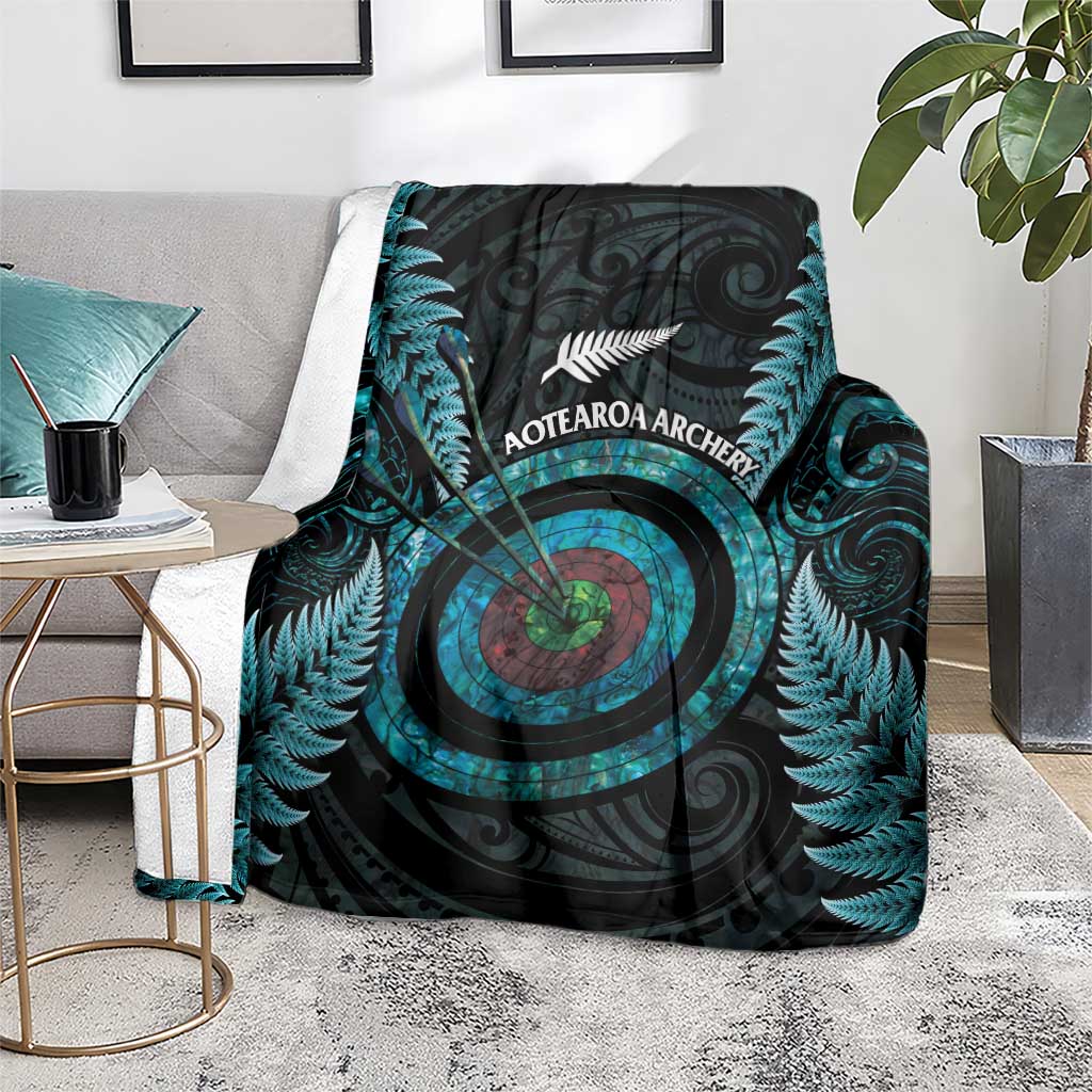 New Zealand Archery Blanket Aotearoa Silver Fern Maori - Aussie Hoodie