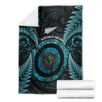 New Zealand Archery Blanket Aotearoa Silver Fern Maori - Aussie Hoodie