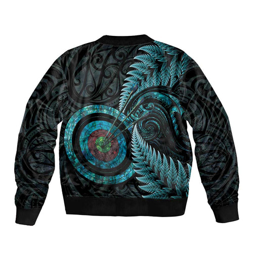New Zealand Archery Bomber Jacket Aotearoa Silver Fern Maori - Aussie Hoodie
