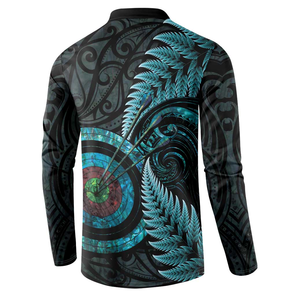 New Zealand Archery Button Sweatshirt Aotearoa Silver Fern Maori - Aussie Hoodie