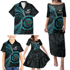 New Zealand Archery Family Matching Puletasi and Hawaiian Shirt Aotearoa Silver Fern Maori - Aussie Hoodie
