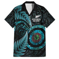 New Zealand Archery Family Matching Puletasi and Hawaiian Shirt Aotearoa Silver Fern Maori - Aussie Hoodie