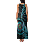 New Zealand Archery Family Matching Tank Maxi Dress and Hawaiian Shirt Aotearoa Silver Fern Maori - Aussie Hoodie
