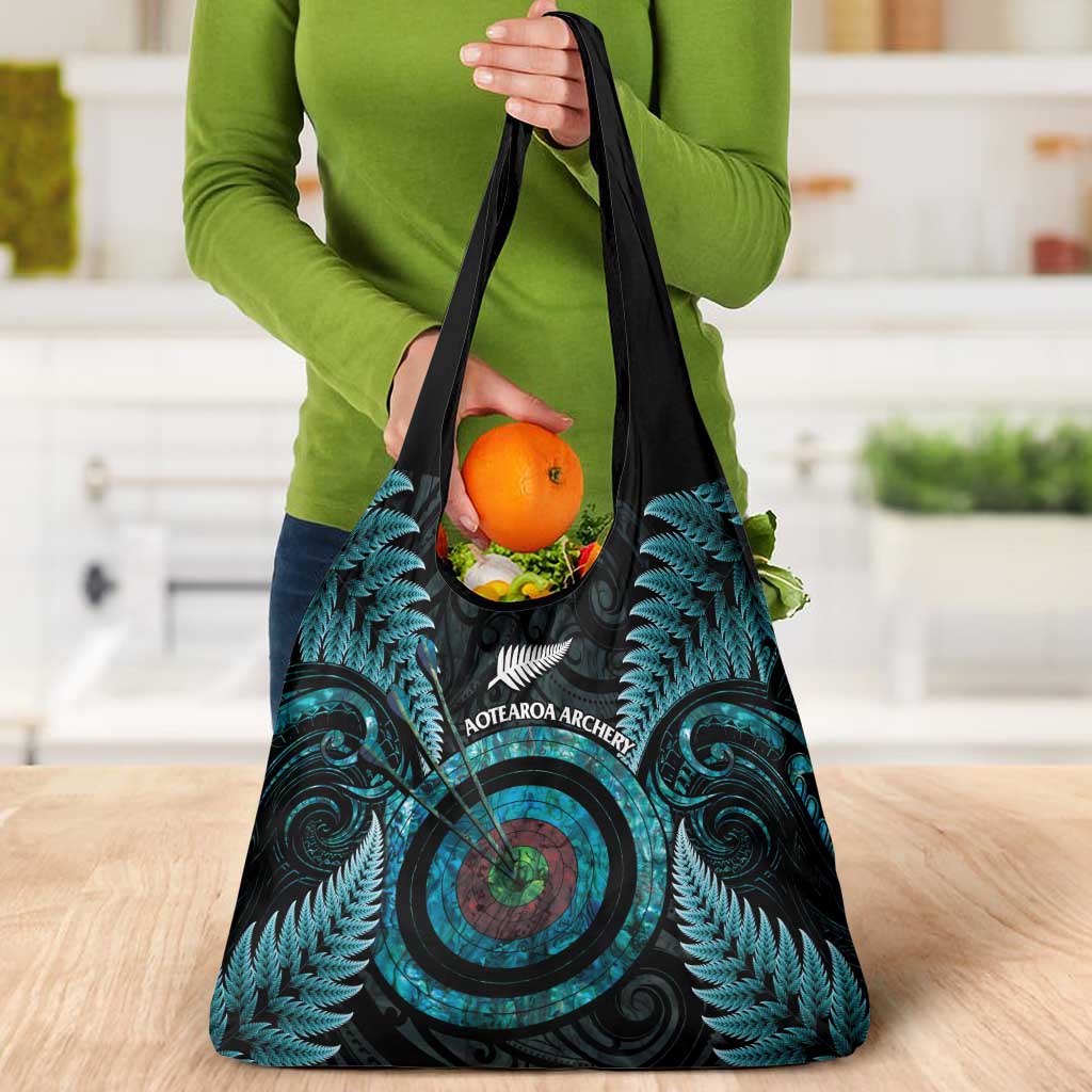 New Zealand Archery Grocery Bag Aotearoa Silver Fern Maori - Aussie Hoodie
