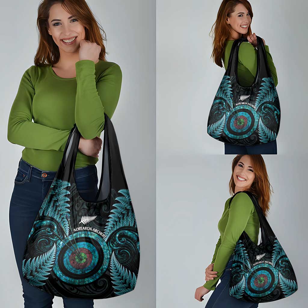 New Zealand Archery Grocery Bag Aotearoa Silver Fern Maori - Aussie Hoodie