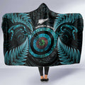 New Zealand Archery Hooded Blanket Aotearoa Silver Fern Maori - Aussie Hoodie