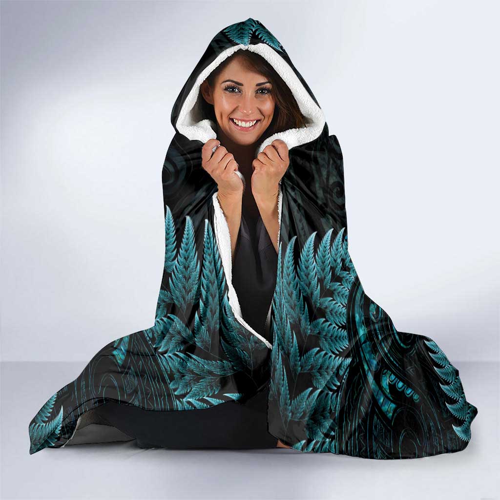 New Zealand Archery Hooded Blanket Aotearoa Silver Fern Maori - Aussie Hoodie