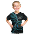 New Zealand Archery Kid T Shirt Aotearoa Silver Fern Maori - Aussie Hoodie