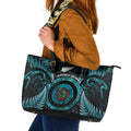 New Zealand Archery Leather Tote Bag Aotearoa Silver Fern Maori - Aussie Hoodie