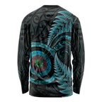 New Zealand Archery Long Sleeve Shirt Aotearoa Silver Fern Maori - Aussie Hoodie