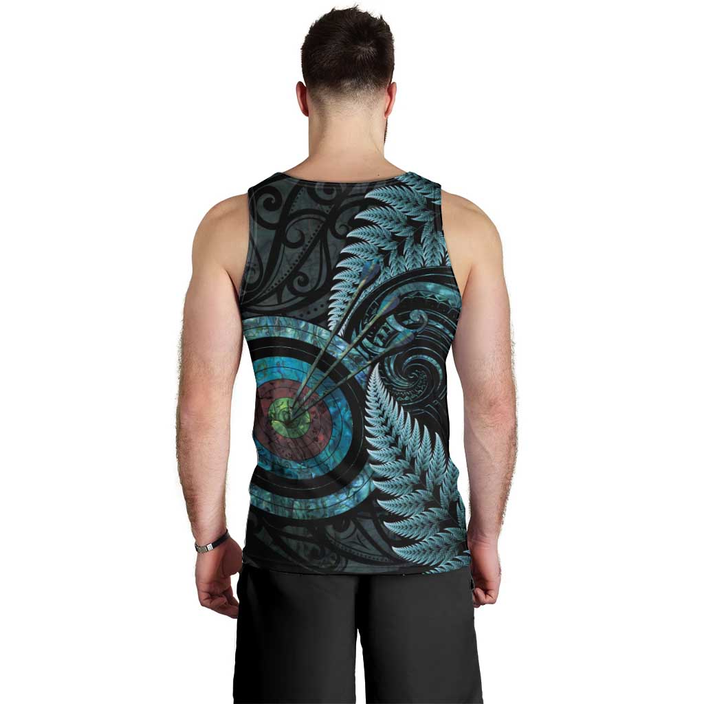 New Zealand Archery Men Tank Top Aotearoa Silver Fern Maori - Aussie Hoodie