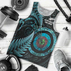 New Zealand Archery Men Tank Top Aotearoa Silver Fern Maori - Aussie Hoodie