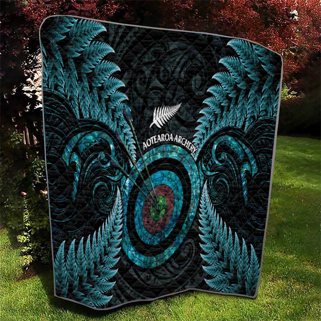 New Zealand Archery Quilt Aotearoa Silver Fern Maori - Aussie Hoodie