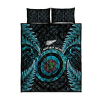 New Zealand Archery Quilt Bed Set Aotearoa Silver Fern Maori - Aussie Hoodie