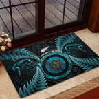 New Zealand Archery Rubber Doormat Aotearoa Silver Fern Maori - Aussie Hoodie