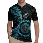 New Zealand Archery Rugby Jersey Aotearoa Silver Fern Maori - Aussie Hoodie