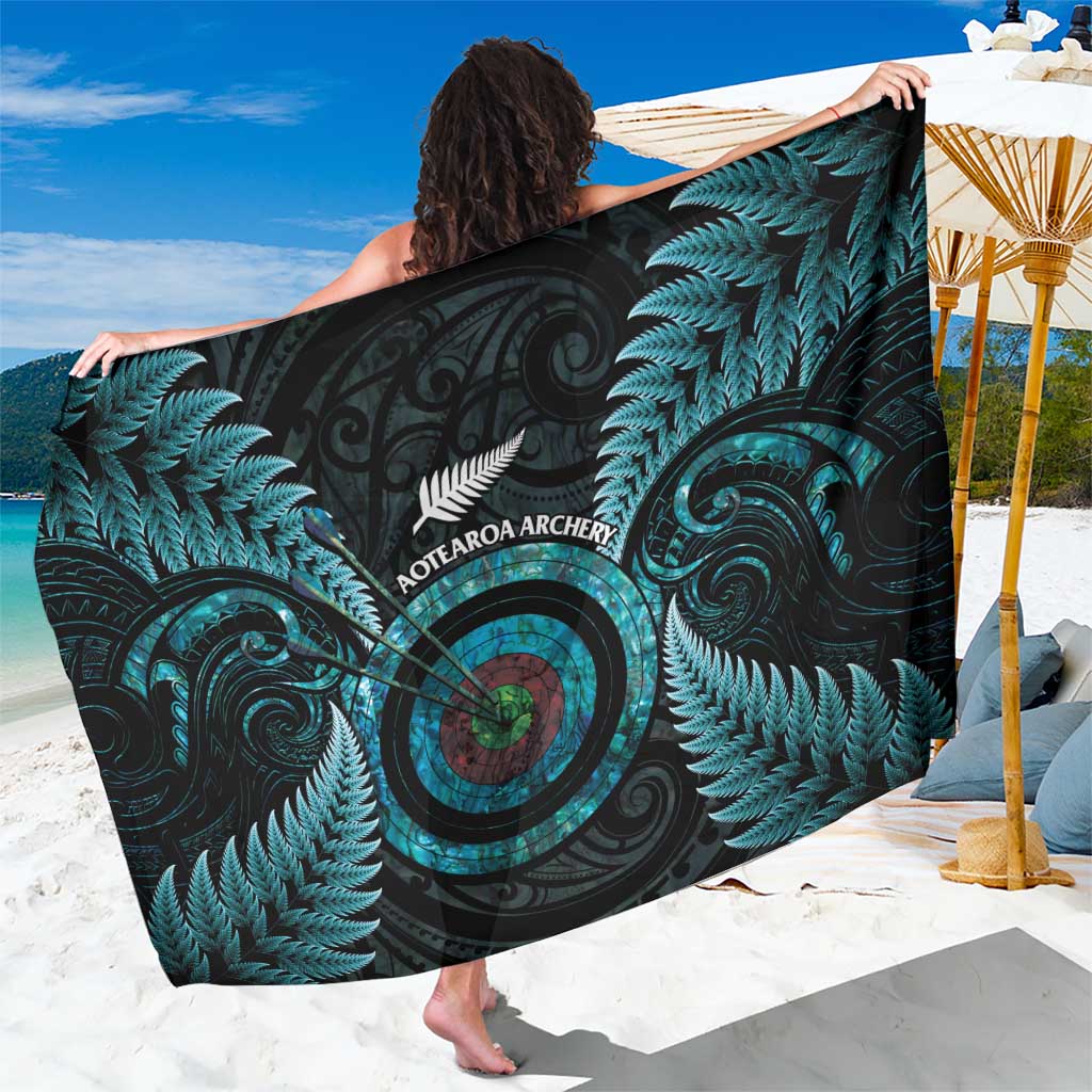 New Zealand Archery Sarong Aotearoa Silver Fern Maori - Aussie Hoodie