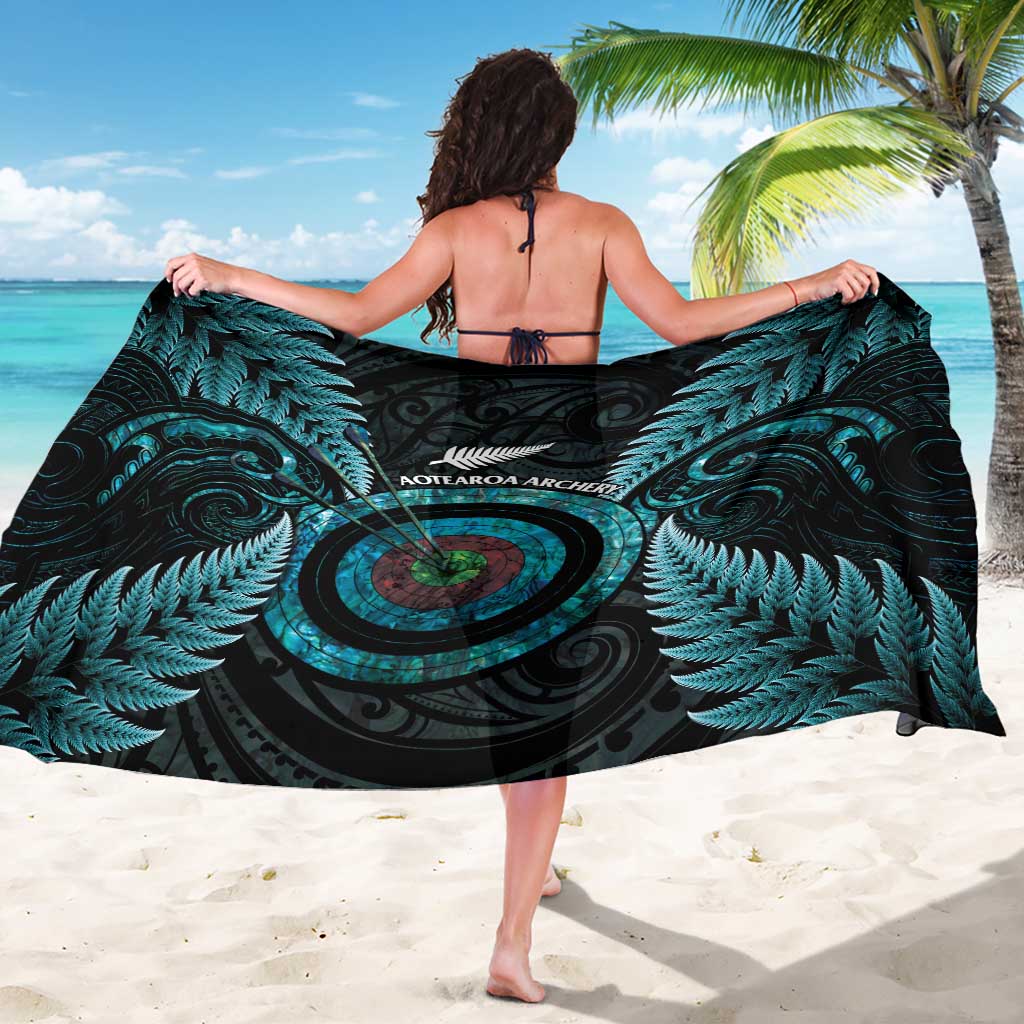 New Zealand Archery Sarong Aotearoa Silver Fern Maori - Aussie Hoodie