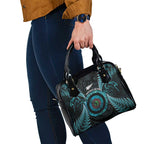 New Zealand Archery Shoulder Handbag Aotearoa Silver Fern Maori - Aussie Hoodie
