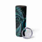 New Zealand Archery Skinny Tumbler Aotearoa Silver Fern Maori - Aussie Hoodie
