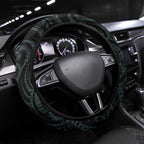 New Zealand Archery Steering Wheel Cover Aotearoa Silver Fern Maori - Aussie Hoodie