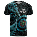 New Zealand Archery T Shirt Aotearoa Silver Fern Maori - Aussie Hoodie