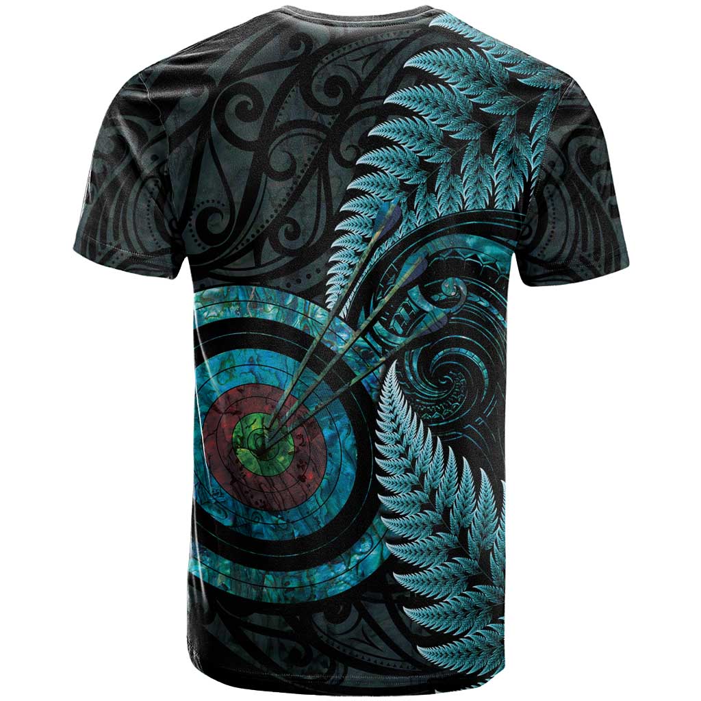 New Zealand Archery T Shirt Aotearoa Silver Fern Maori - Aussie Hoodie