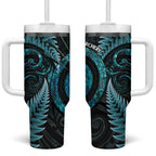 New Zealand Archery Tumbler With Handle Aotearoa Silver Fern Maori - Aussie Hoodie