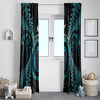 New Zealand Archery Window Curtain Aotearoa Silver Fern Maori - Aussie Hoodie