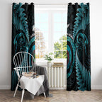 New Zealand Archery Window Curtain Aotearoa Silver Fern Maori - Aussie Hoodie