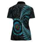 New Zealand Archery Women Polo Shirt Aotearoa Silver Fern Maori - Aussie Hoodie