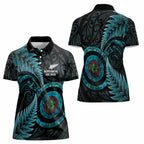 New Zealand Archery Women Polo Shirt Aotearoa Silver Fern Maori - Aussie Hoodie