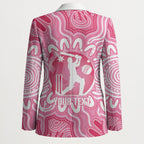 Australia Cricket Breast Cancer Personalised Blazer Pink Ribbon Aboriginal Art