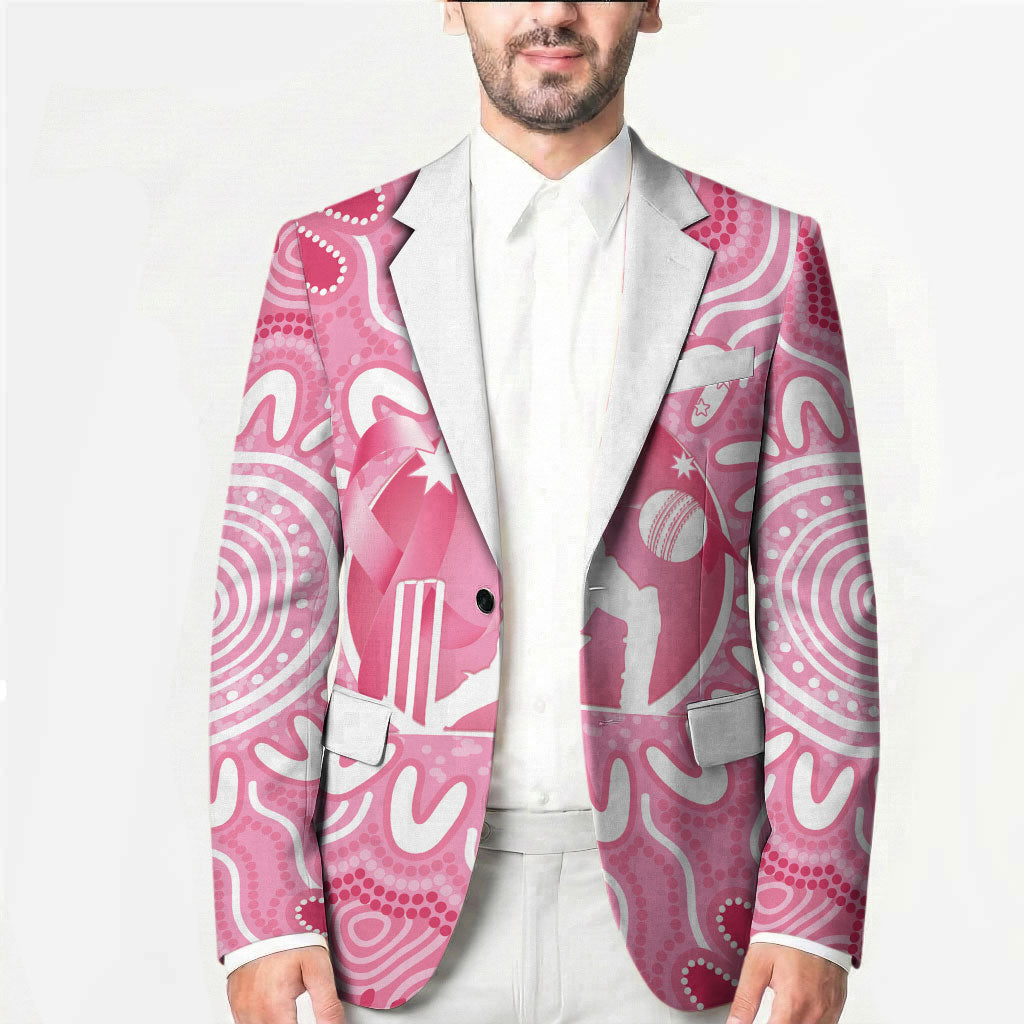 Australia Cricket Breast Cancer Personalised Blazer Pink Ribbon Aboriginal Art