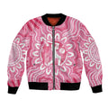 Australia Cricket Breast Cancer Personalised Bomber Jacket Pink Ribbon Aboriginal Art