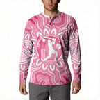 Australia Cricket Breast Cancer Personalised Button Sweatshirt Pink Ribbon Aboriginal Art