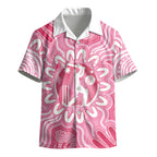 Australia Cricket Breast Cancer Personalised Kid Hawaiian Shirt Pink Ribbon Aboriginal Art