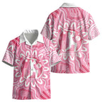 Australia Cricket Breast Cancer Personalised Kid Hawaiian Shirt Pink Ribbon Aboriginal Art
