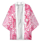 Australia Cricket Breast Cancer Personalised Kimono Pink Ribbon Aboriginal Art