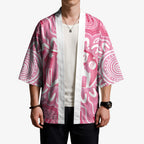 Australia Cricket Breast Cancer Personalised Kimono Pink Ribbon Aboriginal Art