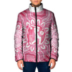 Australia Cricket Breast Cancer Personalised Padded Jacket Pink Ribbon Aboriginal Art