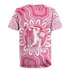 Australia Cricket Breast Cancer Personalised Rugby Jersey Pink Ribbon Aboriginal Art