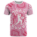Australia Cricket Breast Cancer Personalised T Shirt Pink Ribbon Aboriginal Art
