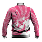Australia Field Hockey Breast Cancer Personalised Baseball Jacket Think Pink Ribbon Aboriginal Art