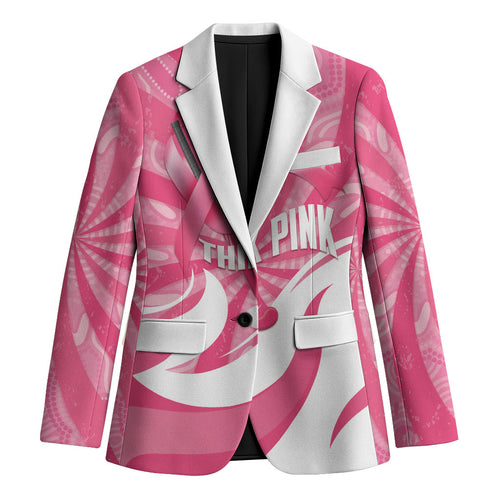 Australia Field Hockey Breast Cancer Personalised Blazer Think Pink Ribbon Aboriginal Art