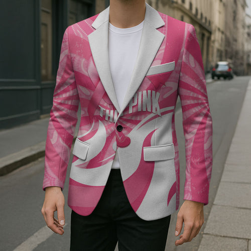 Australia Field Hockey Breast Cancer Personalised Blazer Think Pink Ribbon Aboriginal Art