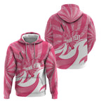 Australia Field Hockey Breast Cancer Personalised Hoodie Think Pink Ribbon Aboriginal Art