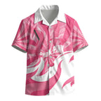 Australia Field Hockey Breast Cancer Personalised Kid Hawaiian Shirt Think Pink Ribbon Aboriginal Art