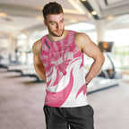 Australia Field Hockey Breast Cancer Personalised Men Tank Top Think Pink Ribbon Aboriginal Art